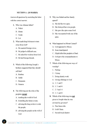 2022 Loyola Jesuit JCE Bible Knowledge - Preview