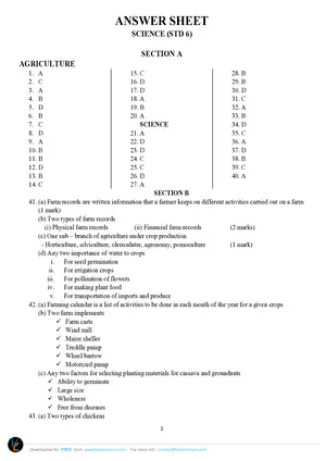 2024 Chimutu Standard 6 Term 2 Primary Science Past Paper with Answers - Preview