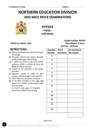 2025 NED JCE Physics - Preview