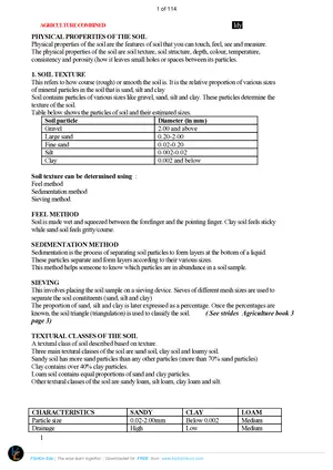 Agriculture MSCE Level Notes 4 & 3 Combined IDY - Preview