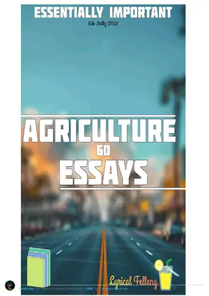 Agriculture Practice 60 Essays by Edo Nellz MW - Preview