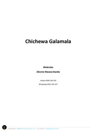 Chichewa Primary Grammar Masese-Banda - Preview