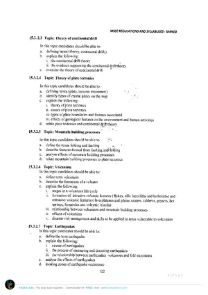 Exam Syllabus (Geography) - Preview