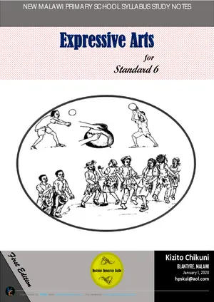 Primary School Expressive Arts – Standard 6 (Edition 1) by Kizito Chikuni - Preview