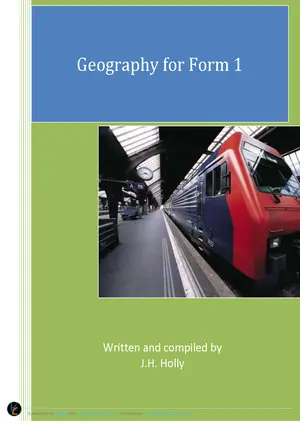 Form 1 Geography Notes by JH Holly - Preview
