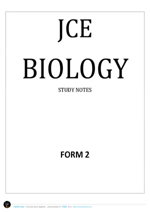 Form 2 Biology Study Notes BIO - Preview