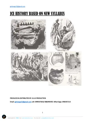 Form 2 JCE History Notes by G Mhango - Preview