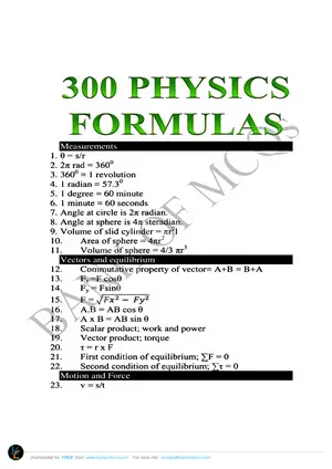 Form 2 Physics Notes by Felix Lisausyo - Preview