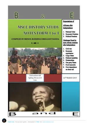 History 4 in 1 Pamphlets by B & E - Preview