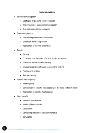 Junior Secondary Physics Notes for Form 2 - Preview