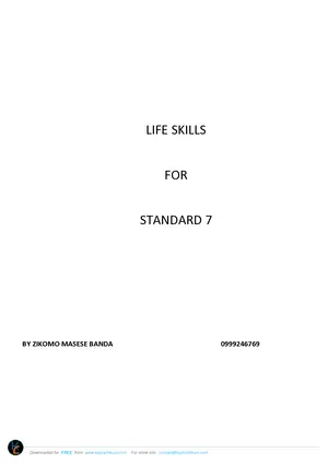 Life Skills Notes for Standard 7 by Masese - Preview