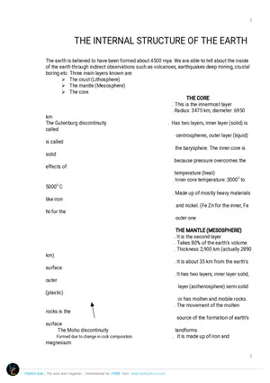 MSCE Geography Notes - Preview