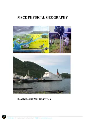 MSCE Physical Geography David Harry Mzura-Chima - Preview