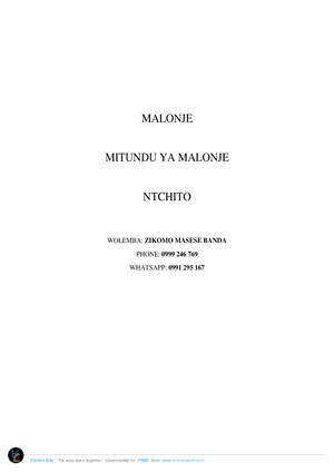 Mitundu Ya Malonje for Primary School by Masese - Preview