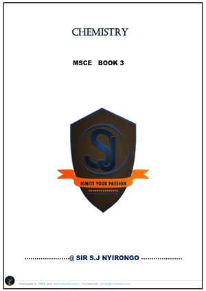 Senior Secondary School (Form 3 & 4) Chemistry by Sir SJ Nyirongo - Preview