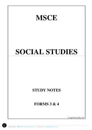 Senior Secondary School Form 3 & 4 Social by JH Holly - Preview