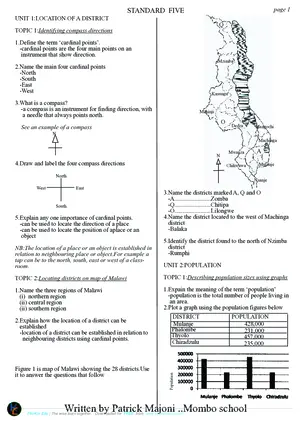 Social Studies Questions and Answers Standard 5-8 by Patrick Majoni - Preview