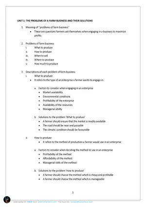 Standard 8 Agriculture Assessments by Unknown Author - Preview