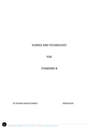 Standard 8 Science and Technology Notes by Masese - Preview