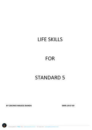 Standard 5 Life Skills Study Notes by Masese - Preview